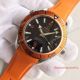 Swiss Copy Omega Seamaster Planet Ocean 600m Watch SS Black Dial Orange Rubber Band (3)_th.jpg